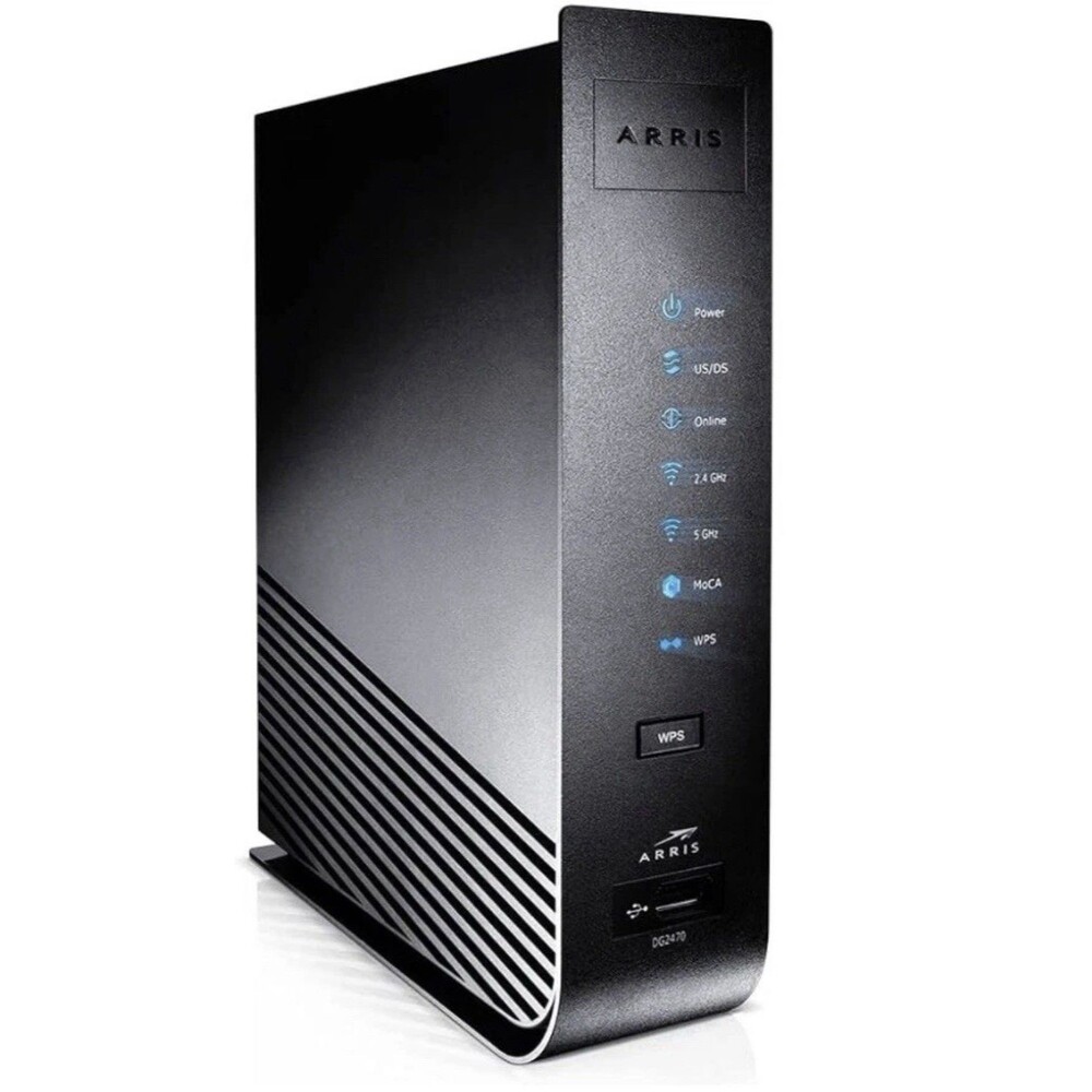 ARRIS DG2470 Dual Band Wireless DOCSIS 3.0 Cable Modem WIFI Router w/ Pwr Cord